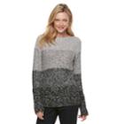 Women's Croft & Barrow&reg; Textured Sweater, Size: Small, Black