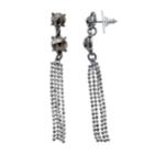 Simply Vera Vera Wang Fringe Nickel Free Linear Earrings, Women's, Gold