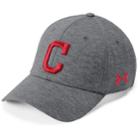 Men's Under Armour Cleveland Indians Closer Adjustable Snapback Cap, Silver