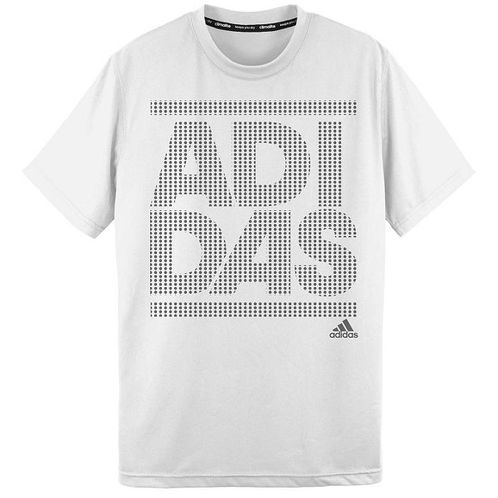 Boys 8-20 Adidas Dot Flash Tee, Boy's, Size: M 10-12, White