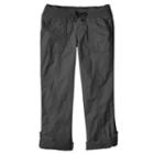 Girls 7-16 & Plus Size So&reg; Ribbed Waist Utility Pant Roll-tab Capris, Girl's, Size: 12, Dark Grey
