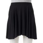 Juniors' So&reg; Shark-bite Hem Skater Skirt, Teens, Size: Medium, Black