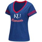 Women's Kansas Jayhawks Varsity Tee, Size: Small, Dark Blue