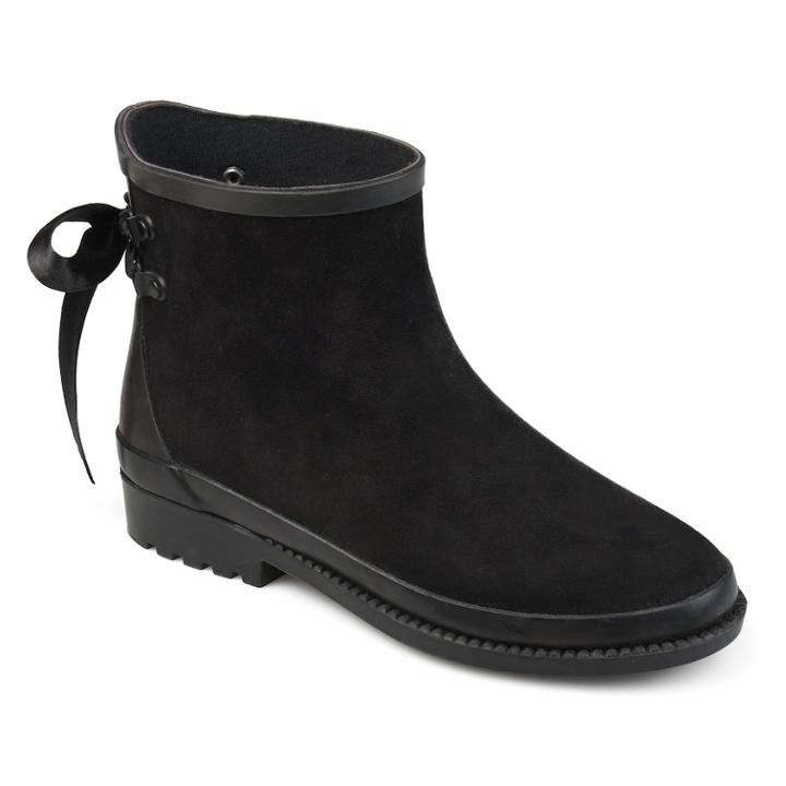 Journee Collection Burke Women's Rain Boots, Size: Medium (10), Black