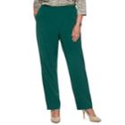 Plus Size Alfred Dunner Studio Pull-on Pants, Women's, Size: 18 - Regular, Med Green