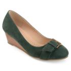 Journee Collection Graysn Women's Wedges, Size: Medium (6.5), Green