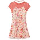 Girls 7-16 Speechless Floral Slipdress T-shirt Dress & Choker Necklace Set, Girl's, Size: 10, White Oth