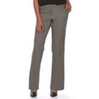 Petite Apt. 9&reg; Torie Curvy Straight-leg Dress Pants, Women's, Size: 16p-short, Grey