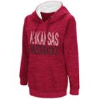 Women's Campus Heritage Arkansas Razorbacks Throw-back Pullover Hoodie, Size: Large, Dark Red