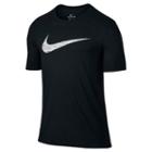 Men's Nike Dry Swoosh Tee, Size: Xl, Grey (charcoal)