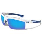 Men's Under Armour Core 2.0 Semirimless Wrap Sunglasses, Blue