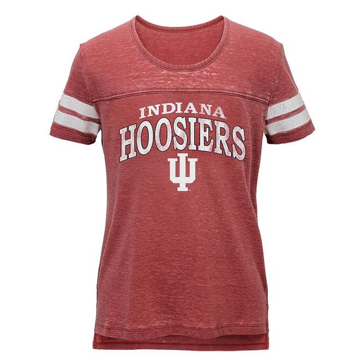 Juniors' Indiana Hoosiers Throwback Tee, Women's, Size: Large, Dark Red