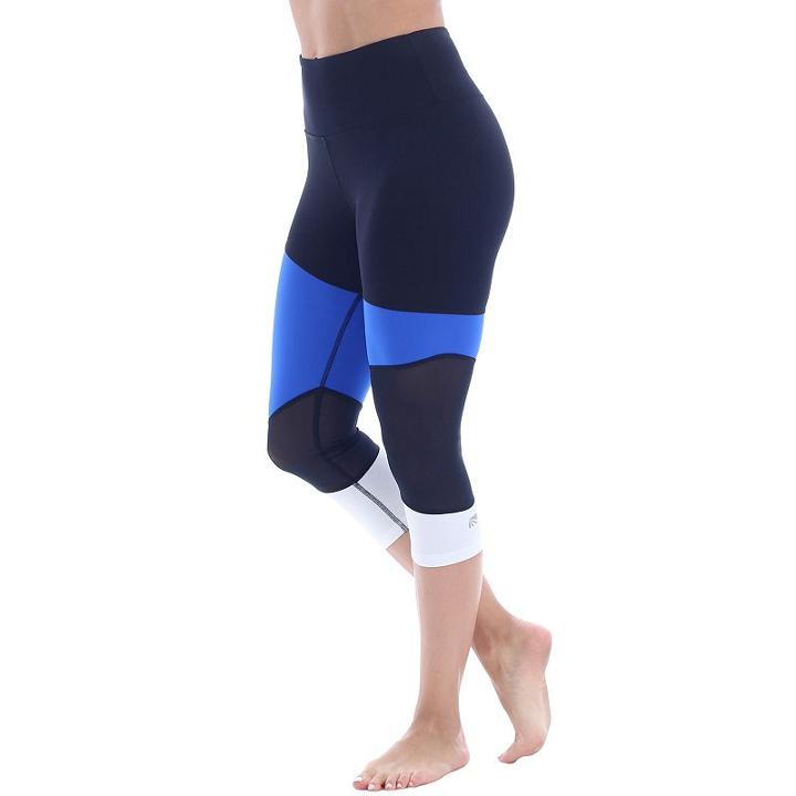 Women's Marika Angled Capris, Size: Xl, Blue