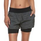 Women's Tek Gear&reg; Performance 2-in-1 Shorts, Size: Xl, Med Grey