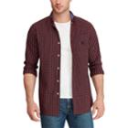 Big & Tall Chaps Regular-fit Plaid Easy-care Stretch Button-down Shirt, Men's, Size: 3xb, Blue