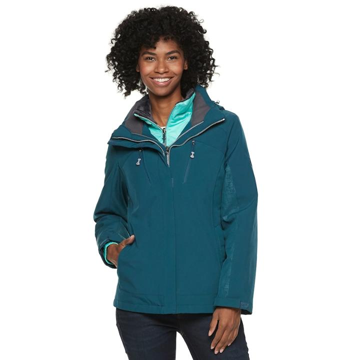 Women's Zeroxposur Trish 3-in-1 Heavyweight Systems Jacket, Size: Xl, Green