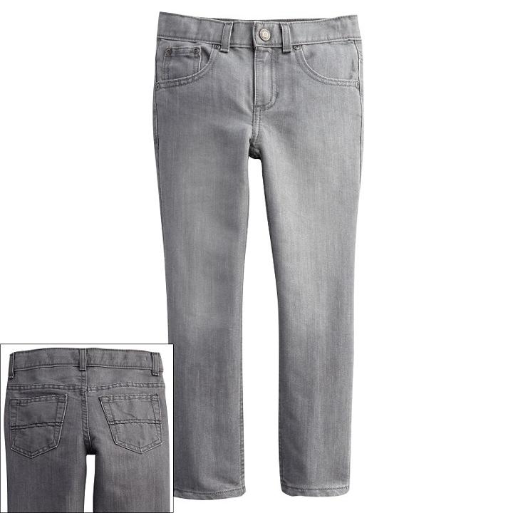 Boys 4-7x Sonoma Goods For Life&trade; Skinny Jeans, Boy's, Size: 4, Grey
