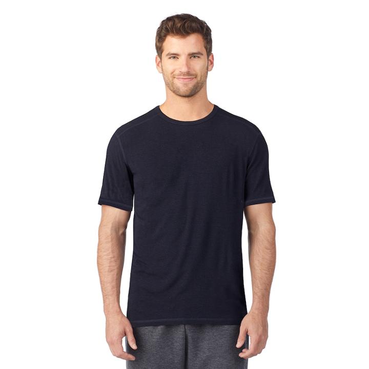 Men's Cuddl Duds Tee, Size: Large, Dark Blue