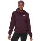 Women's Nike Sportswear Funnel Neck Pullover Hoodie, Size: Large, Dark Red