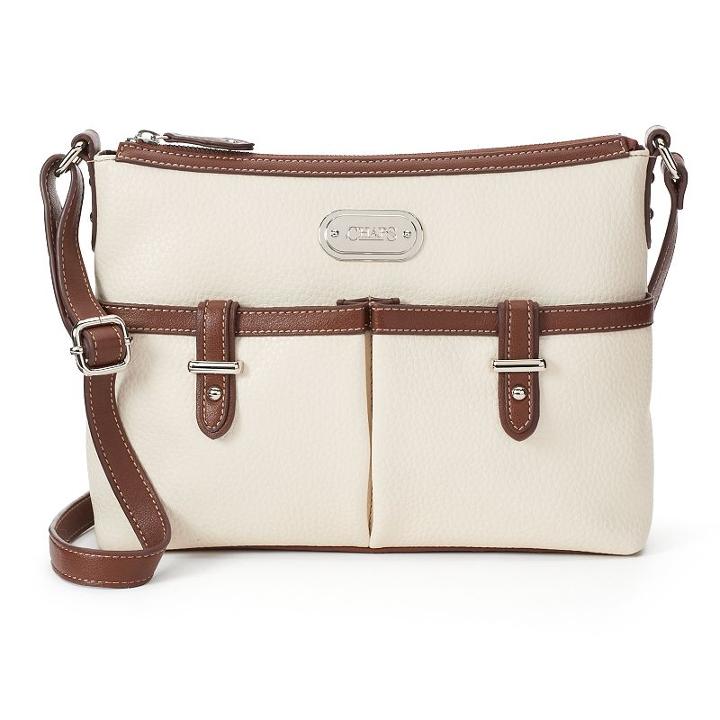 Chaps Carlene Crossbody Bag, Women's, White