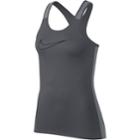 Women's Nike Swoosh Graphic Racerback Tank, Size: Medium, Grey