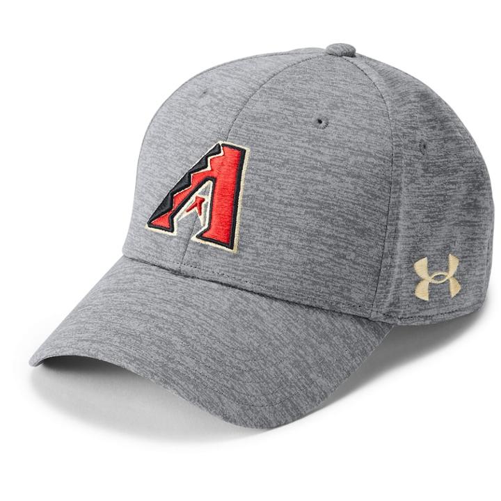Adult Under Armour Arizona Diamondbacks Twist Closer Adjustable Cap, Men's, Silver