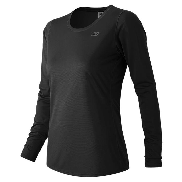 Women's New Balance Accelerate Workout Top, Size: Large, Black
