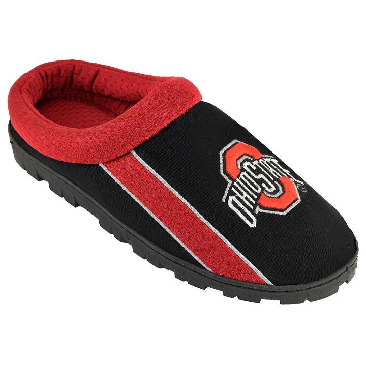 Adult Ohio State Buckeyes Sport Slippers, Size: Medium, Black
