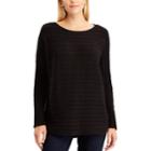 Women's Chaps Cable-knit Dolman Sweater, Size: Small, Black