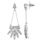 Lc Lauren Conrad Marquise Cluster Chandelier Earrings, Women's, Silver