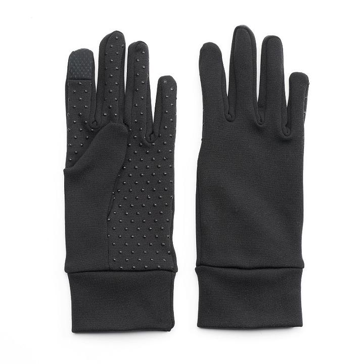 Women's Isotoner Cuffed Performance Tech Gloves, Size: S-m, Black