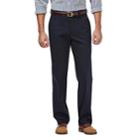 Big & Tall Haggar&reg; Premium No-iron Stretch Classic-fit Flat-front Khaki Pants, Men's, Size: 38x36, Dark Blue