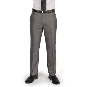Men's Billy London Slim-fit Sharkskin Flat-front Charcoal (grey) Suit Pants, Size: 40x30