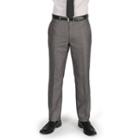 Men's Billy London Slim-fit Sharkskin Flat-front Charcoal (grey) Suit Pants, Size: 40x30