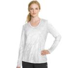 Women's Champion Powertrain V-neck Workout Tee, Size: Large, Natural