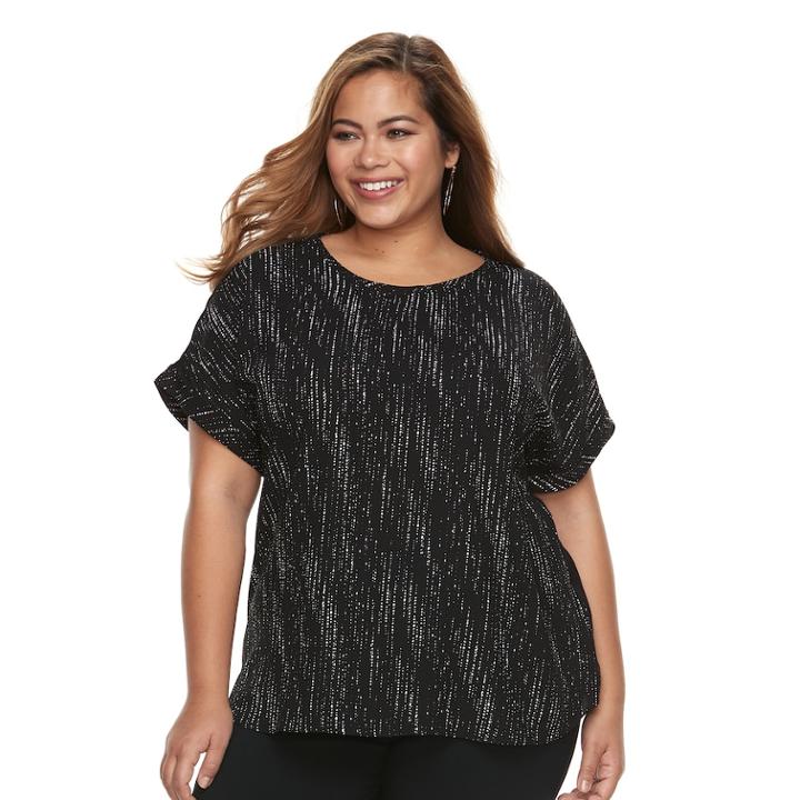 Plus Size Apt. 9&reg; Embellished Top, Women's, Size: 2xl, Oxford