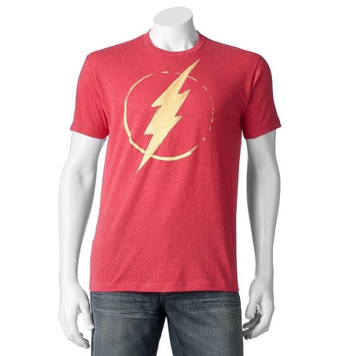 Men's Dc Comics The Flash Logo Tee, Size: Xxl, Red