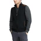 Big & Tall Chaps Classic-fit Suede-trim Sweater Vest, Men's, Size: 2xb, Black