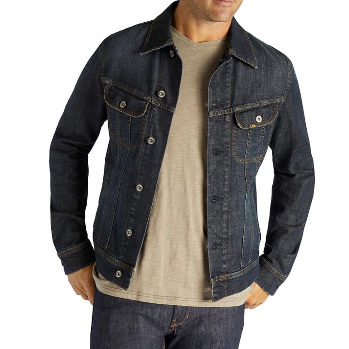 Men's Lee Denim Jacket, Size: Xxl, Blue