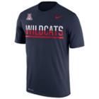 Men's Nike Arizona Wildcats Legend Staff Sideline Dri-fit Tee, Size: Medium, Blue (navy)