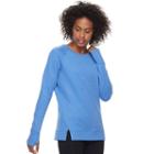 Women's Tek Gear&reg; Vented Crew Neck Sweatshirt, Size: Small, Med Blue