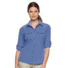 Women's Columbia Amberley Stream Roll-tab Shirt, Size: Small, Drk Purple