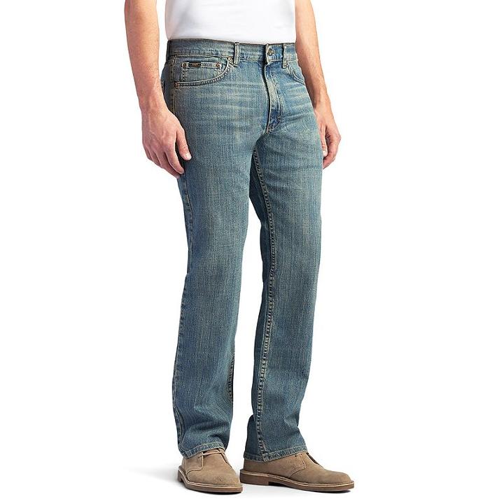 Men's Lee Premium Select Classic Active Comfort Straight Leg Jeans, Size: 29x30, Dark Blue