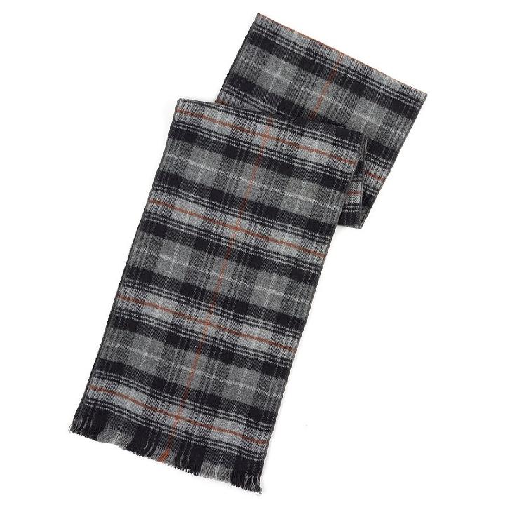 Men's Chaps Plaid Scarf, Black