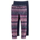 Girls 4-6x Freestyle Revolution 2-pack Print & Solid Jeggings, Size: 6, Ovrfl Oth