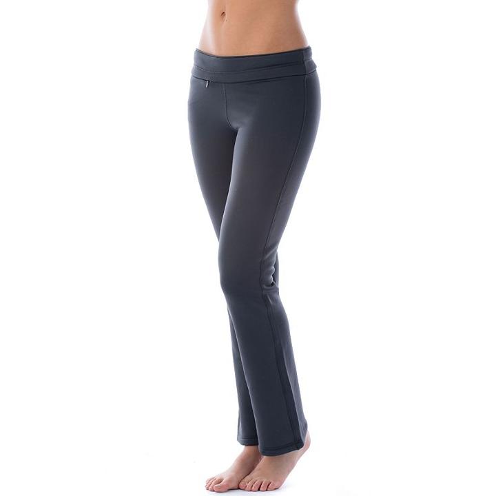 Women's Avalanche Mogul Fleece-lined Yoga Pants, Size: Small, Dark Grey