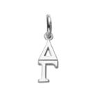 Logoart Delta Gamma Sterling Silver Sorority Charm, Women's, Grey