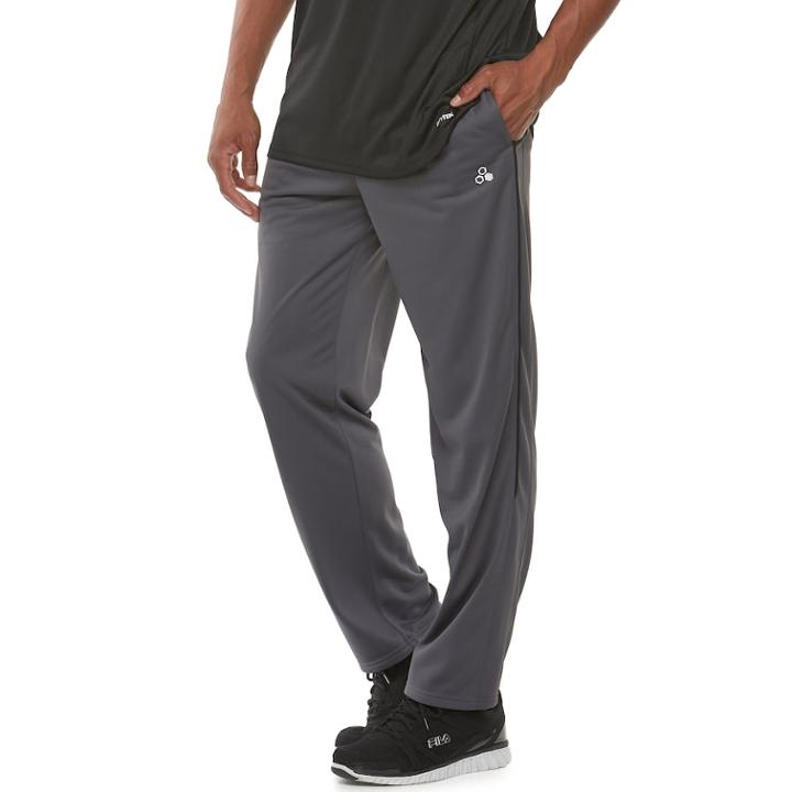 Men's Tek Gear&reg; Piped Tricot Pants, Size: Medium, Med Blue