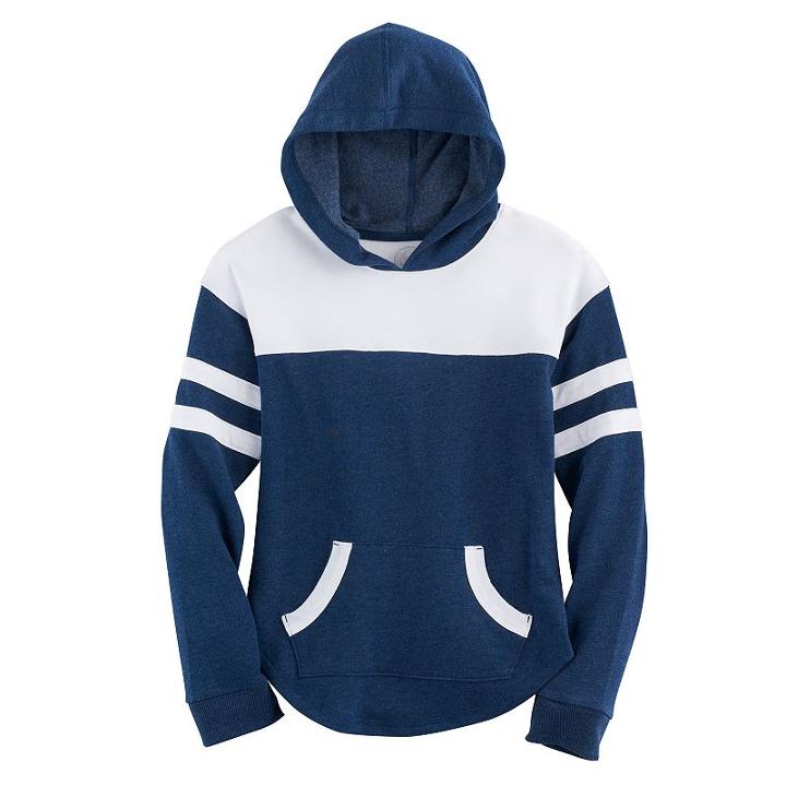 Plus Size Girls 7-16 So&reg; Varsity Fleece Hoodie, Size: 20 1/2, Blue