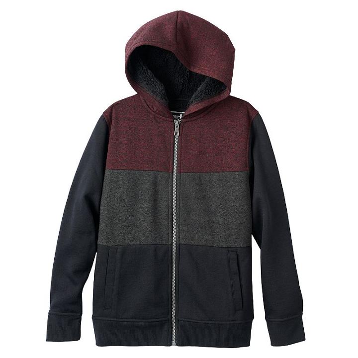 Boys 8-20 Urban Pipeline&reg; Colorblock Fleece Hoodie, Boy's, Size: Xl, Red